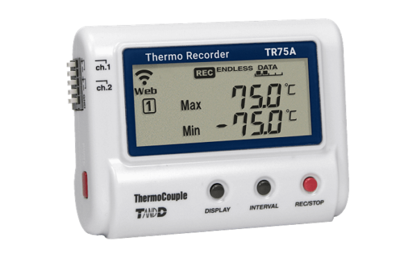 Rejestrator temperatury TR-75A termopara